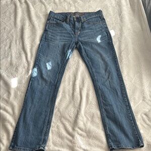 Men's Slim Straight Blue Jeans